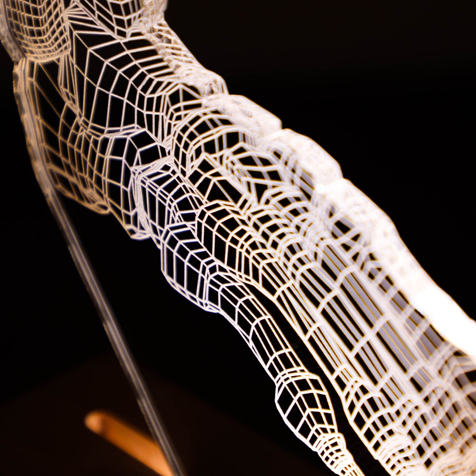 3D illusion lamp featuring a detailed foot anatomy design, illuminated in a white tone, with customizable text, perfect as a unique gift for podiatrists or foot care specialists.