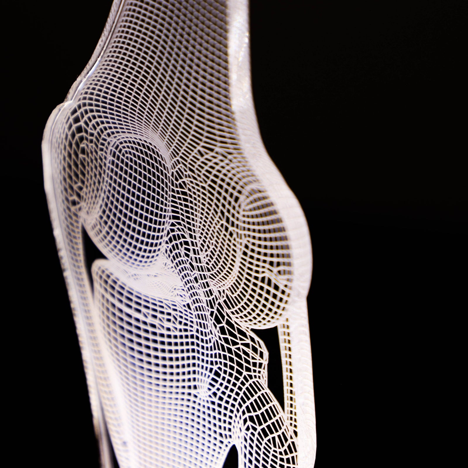 3D illusion lamp featuring a detailed human knee joint anatomy design, illuminated in a white tone, perfect as a unique and thoughtful gift for orthopedic specialists, physiotherapists, or medical professionals focusing on joint health.