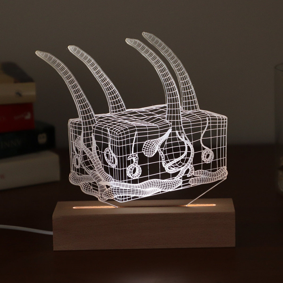 Personalized 3D Illusion led lamp with a skin anatomy design, perfect gift for dermatologists or skincare experts.
