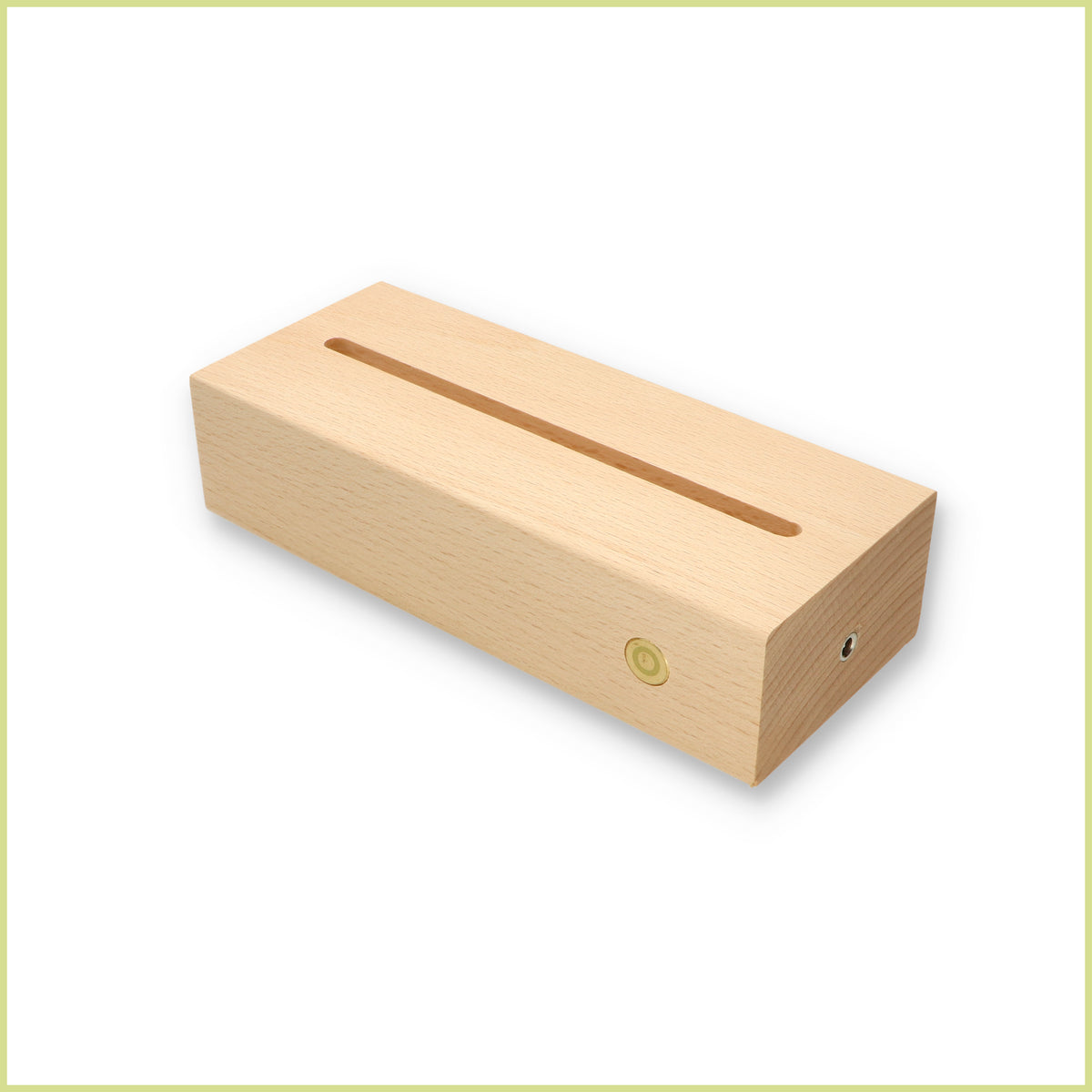 Wireless Wooden LED Lamp Base – Fits 5mm Acrylic Plates