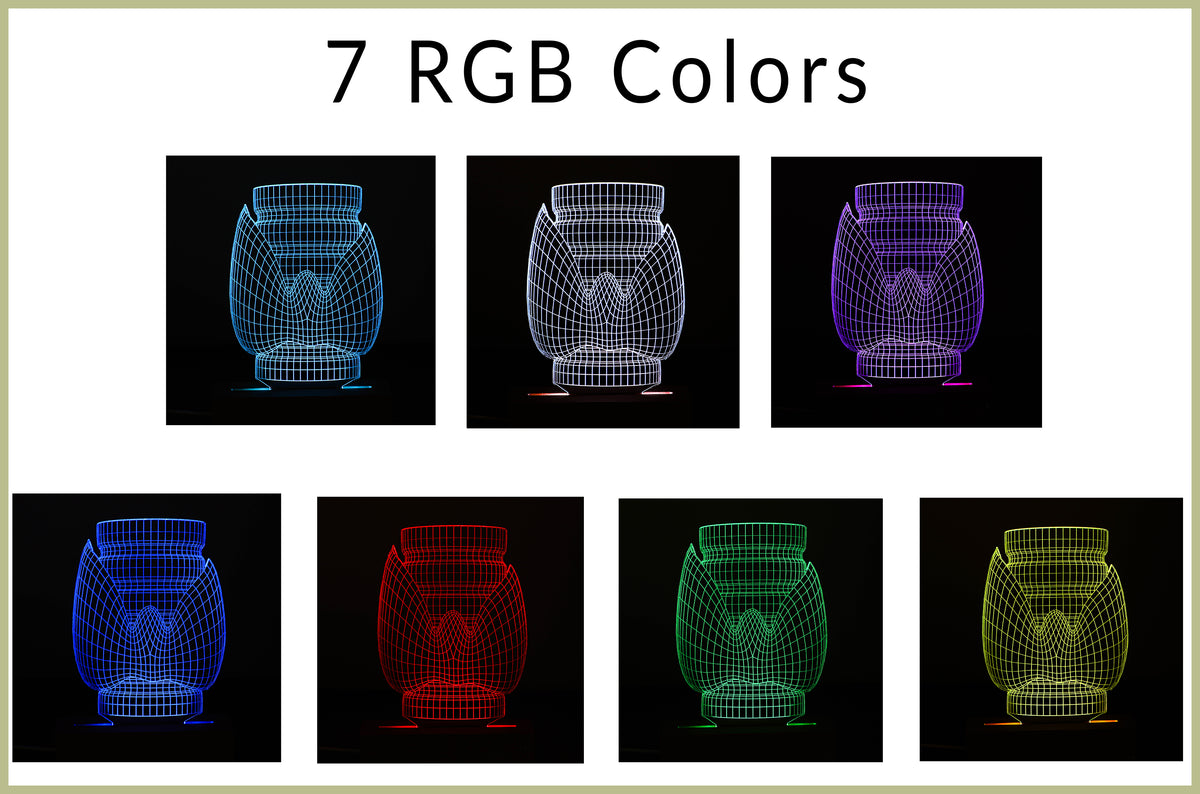 Personalized 3D illusion lamp with a glowing thyroid gland design, a thoughtful and unique gift for endocrinologists or thyroid specialists