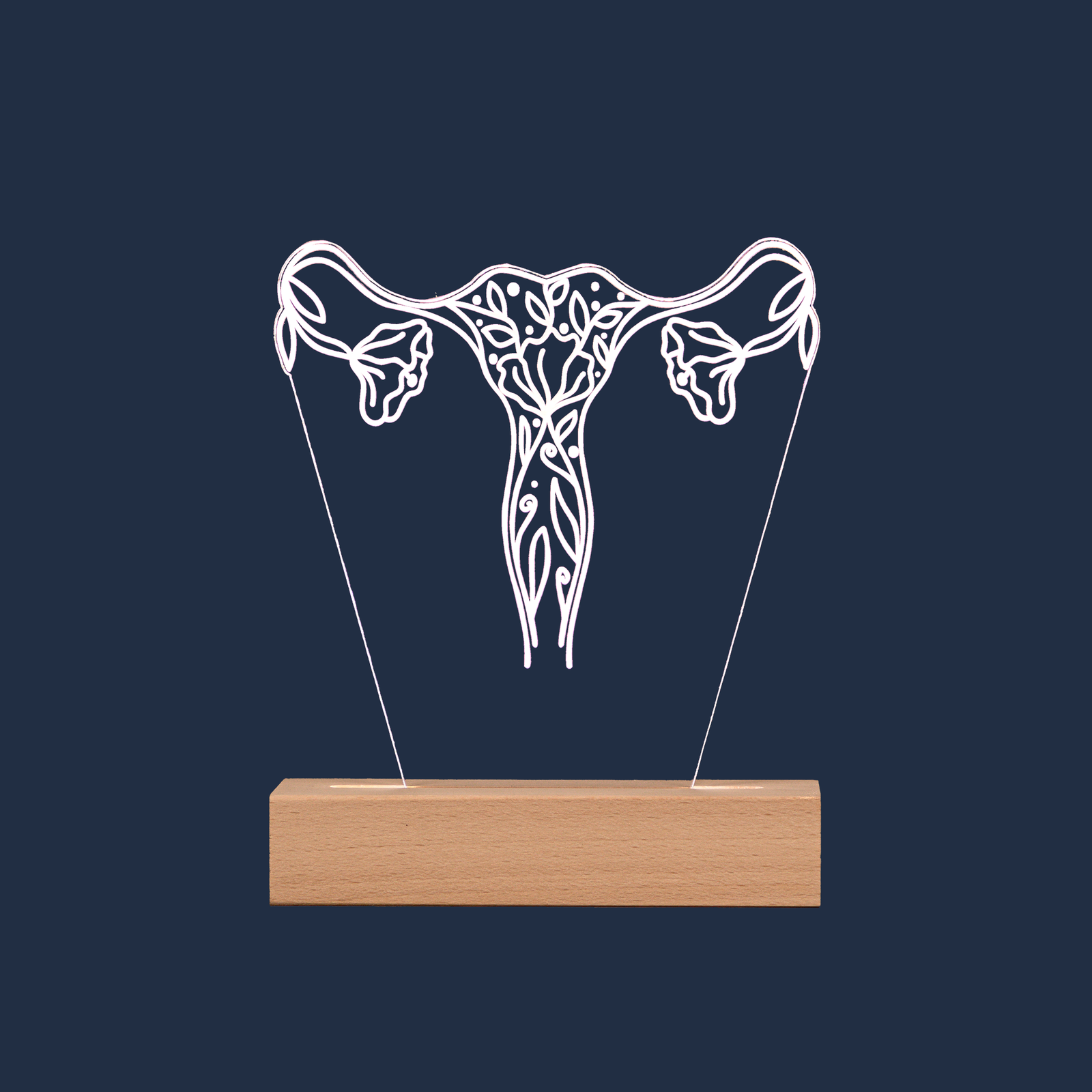 Lampada LED Utero Floreale su sfondo neutro