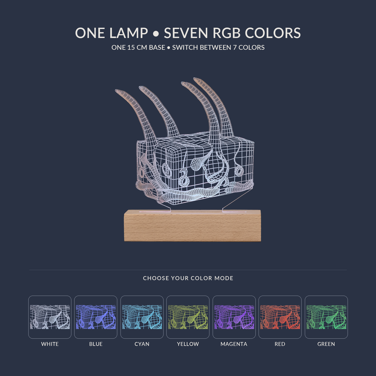 RGB-Farboptionen für die Hautanatomie-LED-Lampe