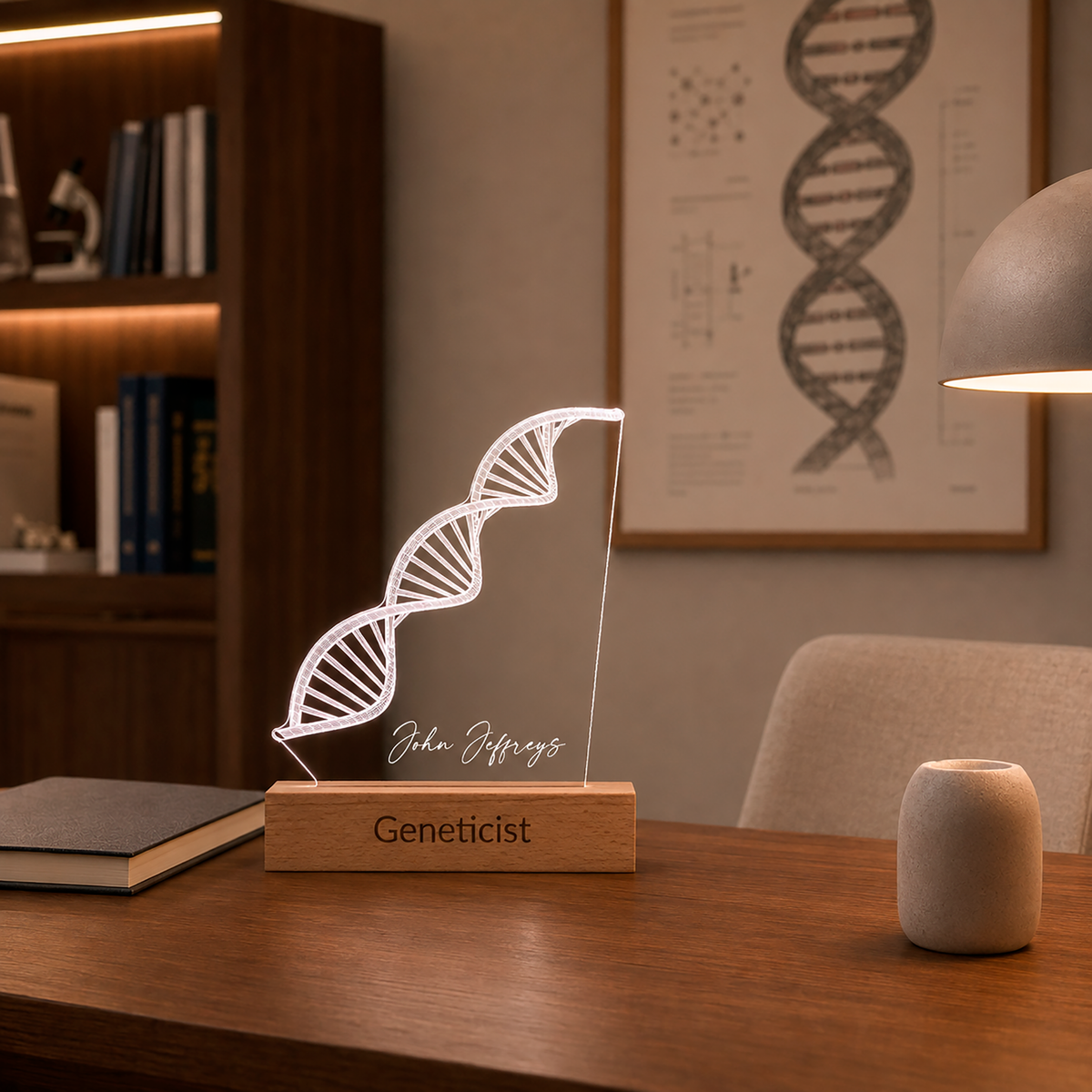 DNA-LED-Lampe in einem Büro-Ambiente