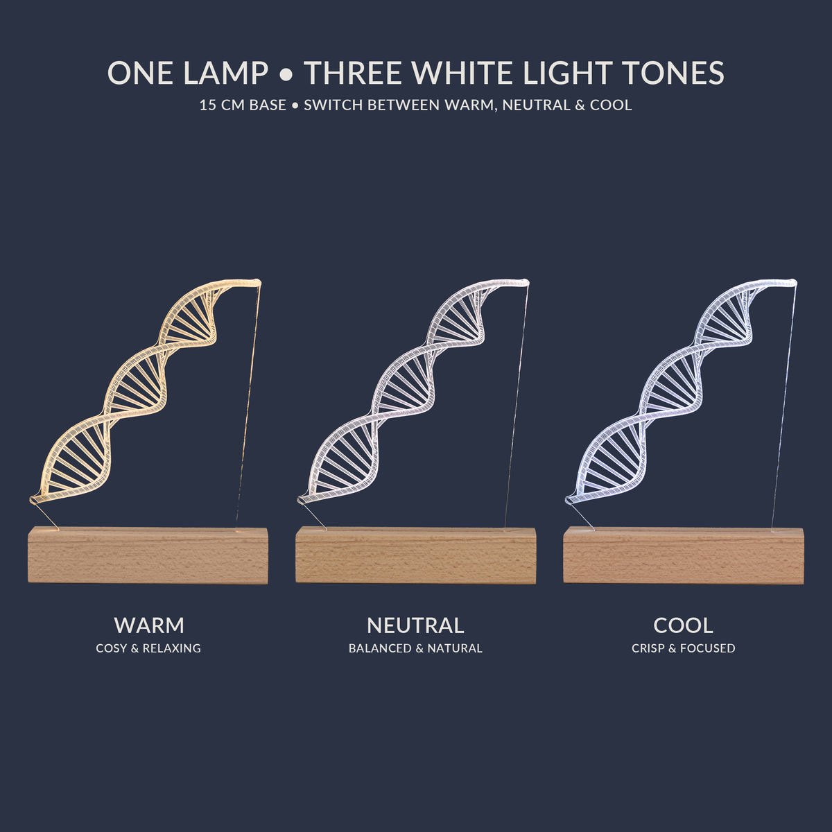 Weißton-Optionen für die DNA-LED-Lampe