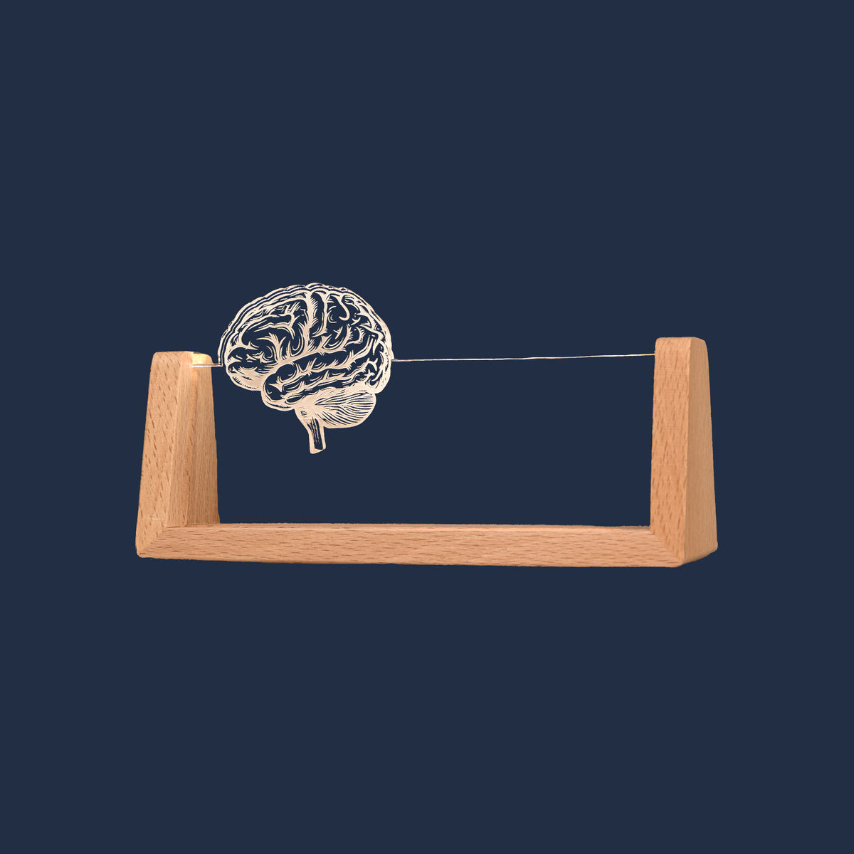 Seitenansicht des LED-Schreibtischschilds Psychologe