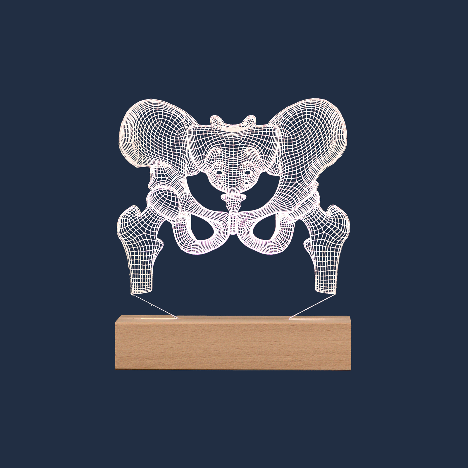 Lampe LED Hanche sur fond neutre
