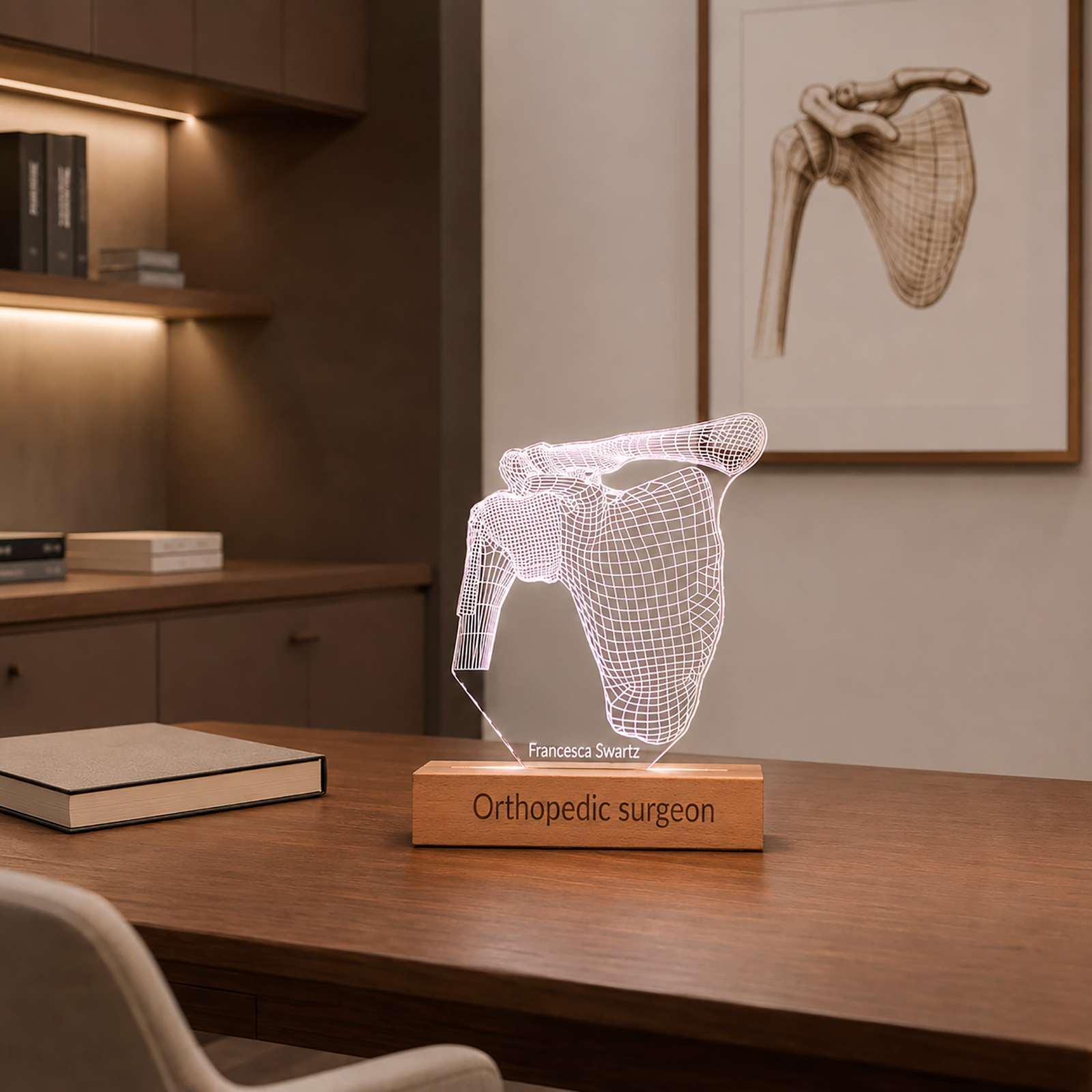 Lampe LED Articulation de l'Épaule sur fond neutre