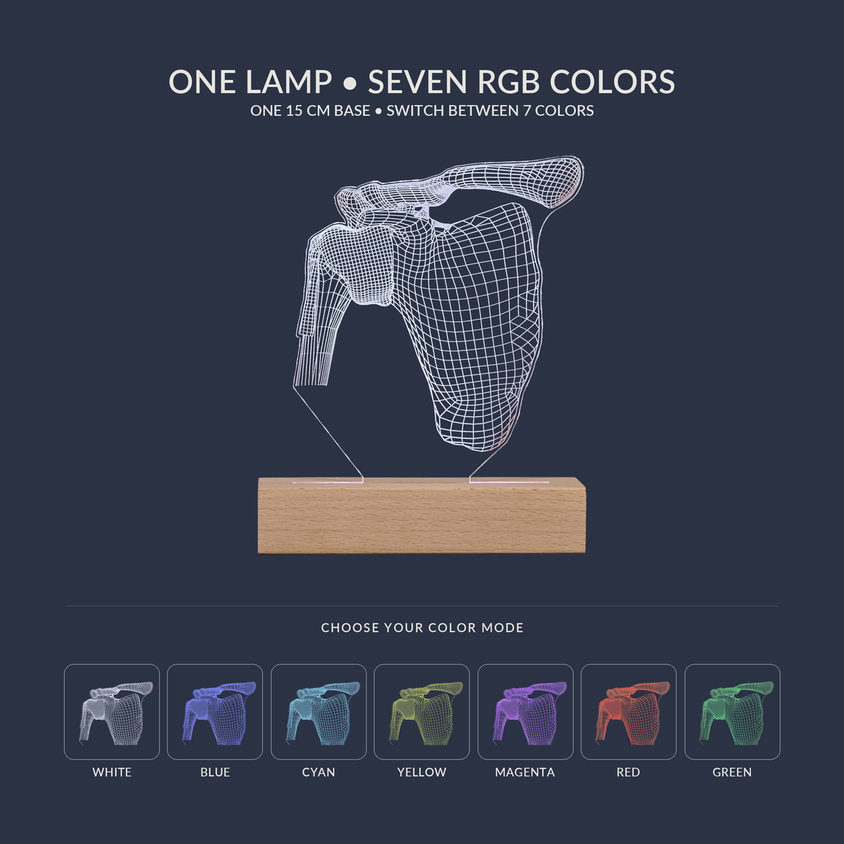 Opzioni di colori RGB per la Lampada LED Articolazione della Spalla