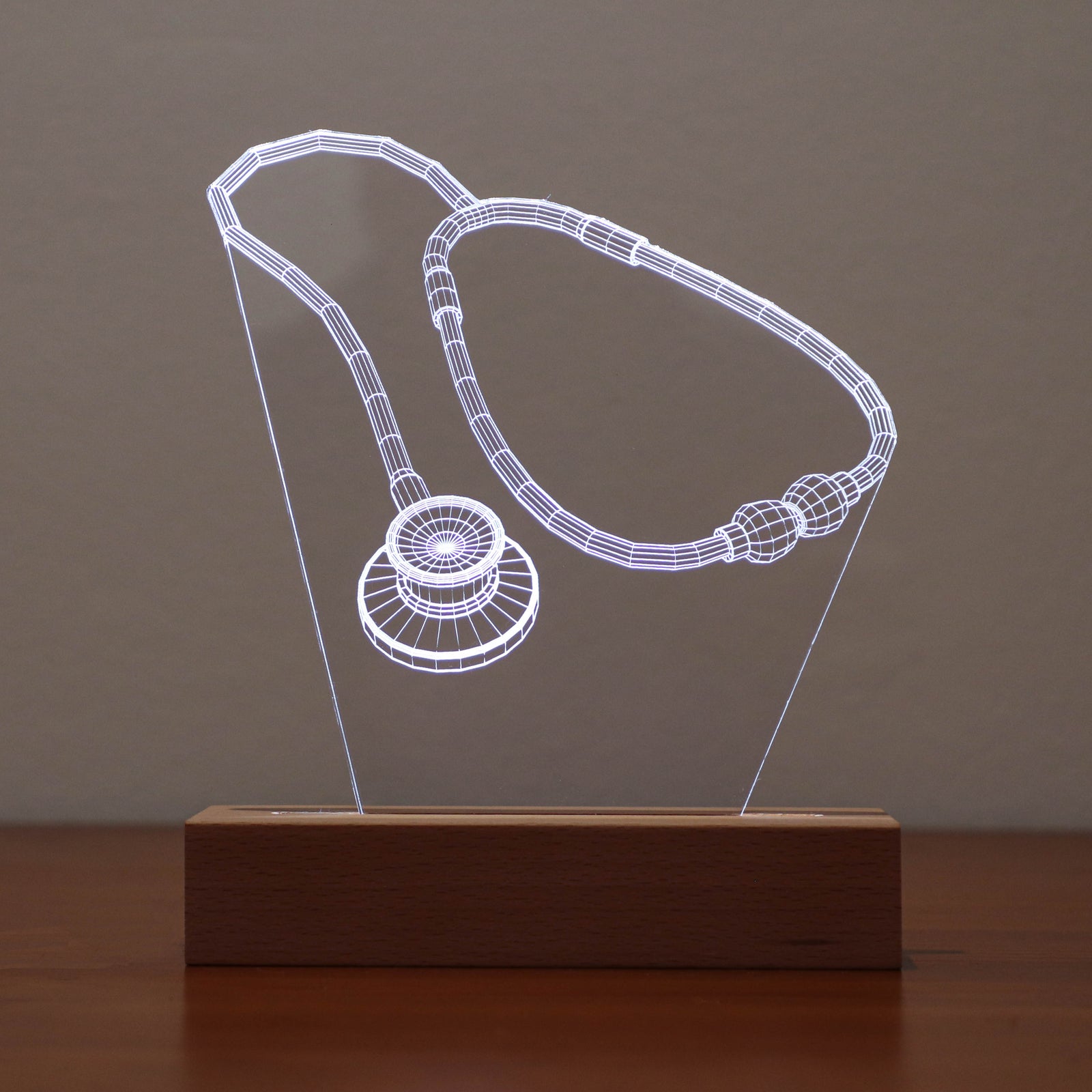 3D illusion lamp with a glowing stomach anatomy design in a white tone, perfect as a personalized gift for gastroenterologists or medical professionals specializing in digestive health