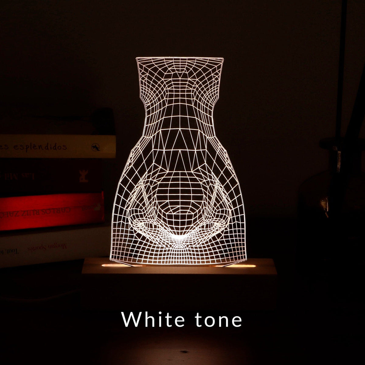 3D illusion lamp featuring a detailed human nose anatomy design, illuminated in a white tone, perfect as a unique gift for ENT specialists, rhinologists, or medical professionals focusing on nasal health.