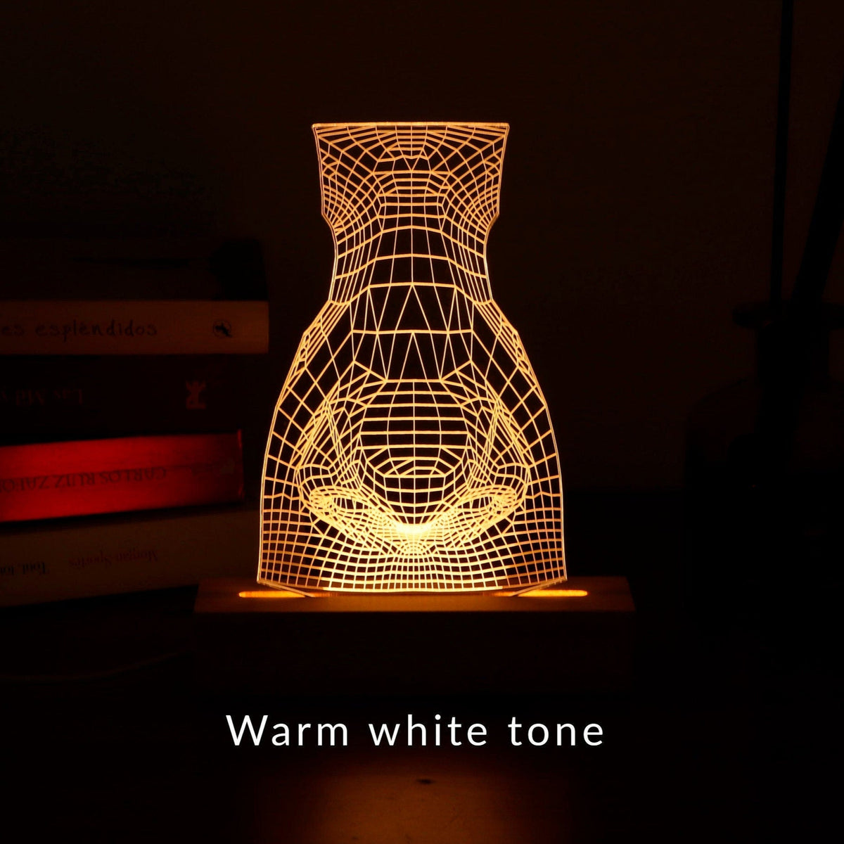 3D illusion lamp featuring a detailed human nose anatomy design, illuminated in a white tone, perfect as a unique gift for ENT specialists, rhinologists, or medical professionals focusing on nasal health.