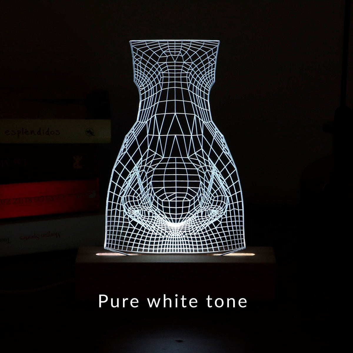 3D illusion lamp featuring a detailed human nose anatomy design, illuminated in a white tone, perfect as a unique gift for ENT specialists, rhinologists, or medical professionals focusing on nasal health.
