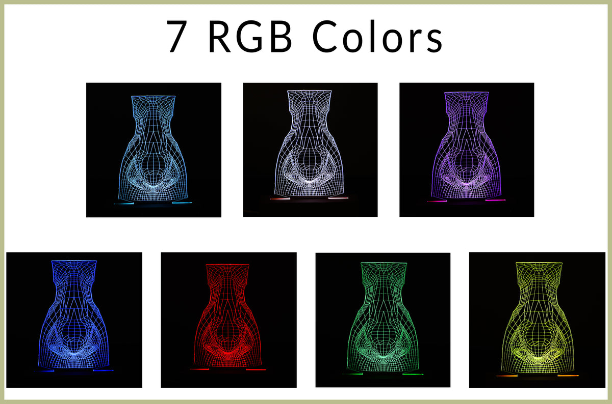 3D illusion lamp featuring a detailed human nose anatomy design, illuminated in a white tone, perfect as a unique gift for ENT specialists, rhinologists, or medical professionals focusing on nasal health.